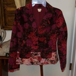 GORGEOUS snak Anthropologie Velvet Blazer. Size small